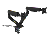 Deltaco Podwójny uchwyt GAM-135 RGB - Czarny - 1115376 - zdjęcie 5